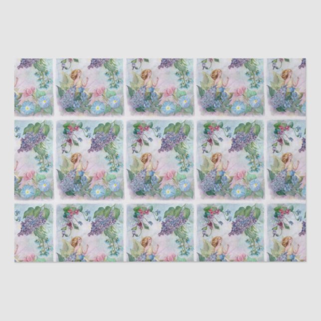 Papel De Seda Lilac Faerie Ilustrada (Frente )