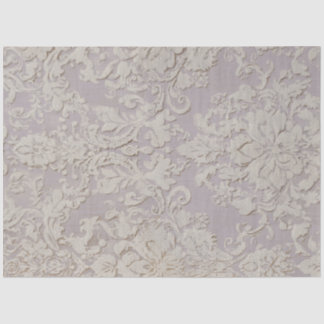 Papel De Seda Lilac Reverie III Damask Pattern Tile