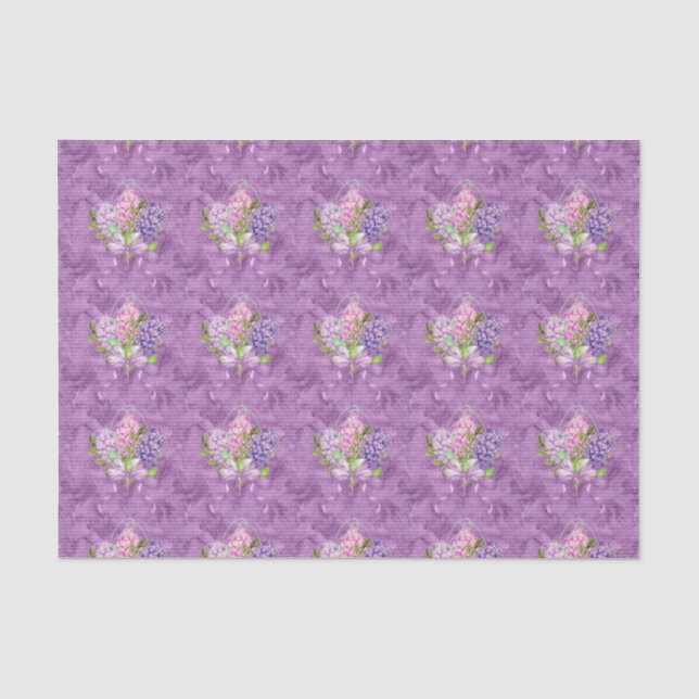 Papel De Seda Lilases Roxas  (Frente )