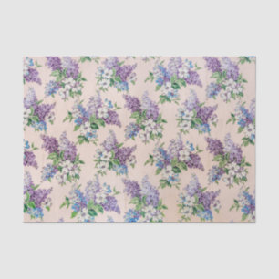 Papel De Seda Lilases roxas e Lavandas no Wallpaper Vintage