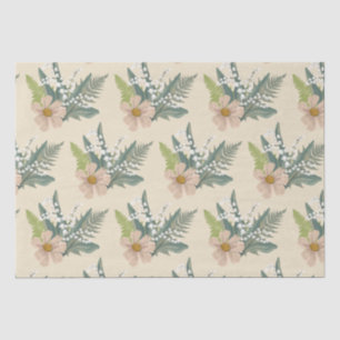 Papel De Seda Lily do Jardim Floral do Vale