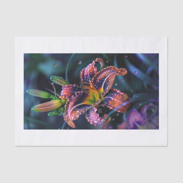 Papel De Seda Lily Flower1 (Frente )