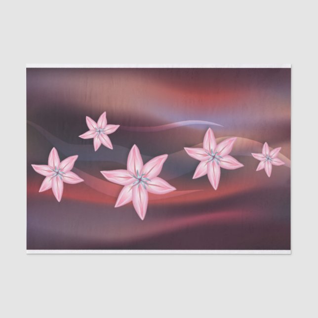 Papel De Seda Lily Flowers (Frente )