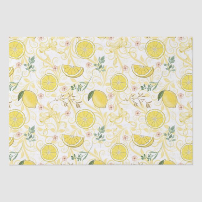 Papel De Seda Limão Citrus Botanical (Frente )