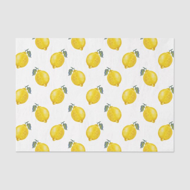 Papel De Seda Limões (Design 40 Série Amarelo/Laranja) (Frente )