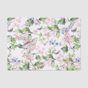 Papel De Seda Linda cor da água, pintada à mão, cena da natur