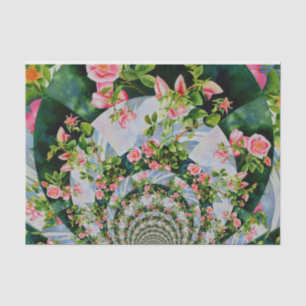 Papel De Seda Linda cor-de-água das rosas vermelhas cor-de-rosa-