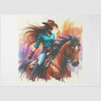 Papel De Seda Linda Cowgirl