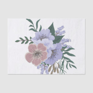 Papel De Seda Linda Lavanda em Buquê