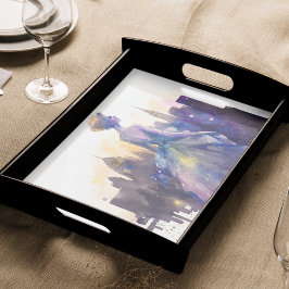 Papel De Seda Linda Mulher | Abstrato Fairytale City Princess