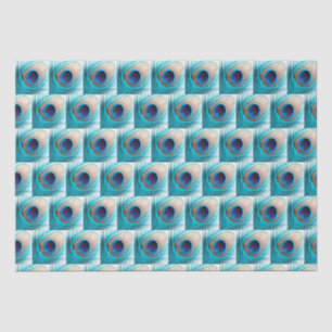 Papel De Seda Linda pena de peacock com nome