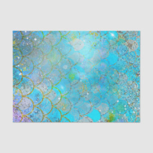 Papel De Seda Linda Pérola Iridescente Brilhante Escamas de Sere