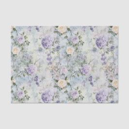 Papel De Seda Lindas Rosas Brancas Lavanda Roxo Floral Casamento