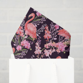Papel De Seda Lindo flamingo de praia padrão festa lenço