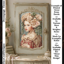 Papel De Seda Lindo Floral Romântico de Inverno Feminino FM5L De