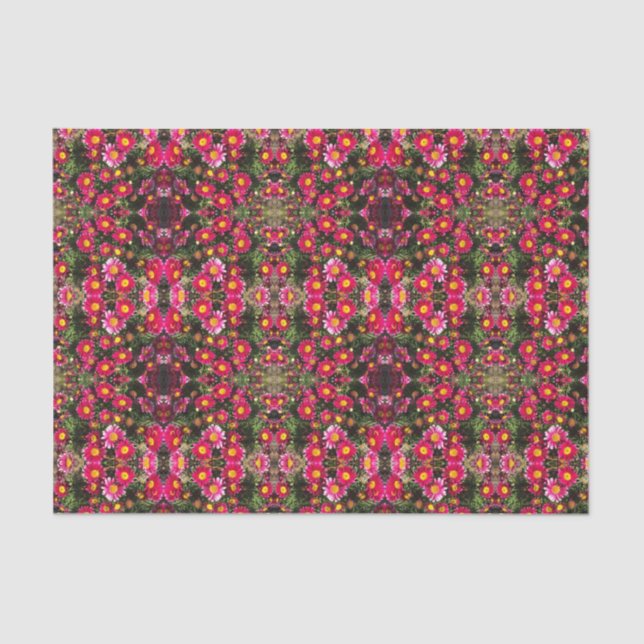 Papel De Seda Lindo padrão de margaridas Cerice decoupage  (Frente )