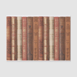 Papel De Seda Lindos Espinheiros de Livros (bege)