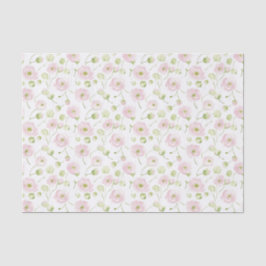 Papel De Seda Lindos Flores Rosa Bege Menta Chuveiro Nupcial