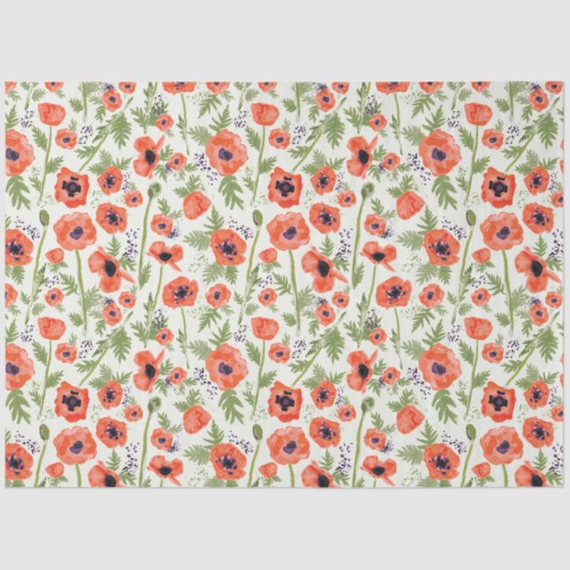 Papel De Seda Lindos papas laranja Floral (Frente )