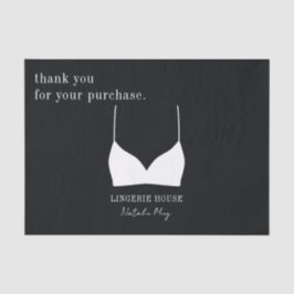 Papel De Seda Lingerie Boutique obrigado você
