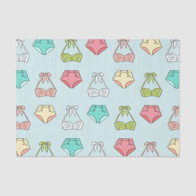Papel De Seda Lingerie Maiô Verão Banho (Frente )
