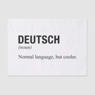 Papel De Seda Língua ALEMÃ