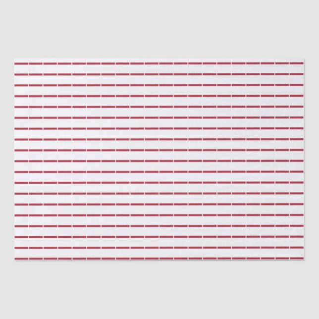 Papel De Seda Linha Vermelha (Frente )