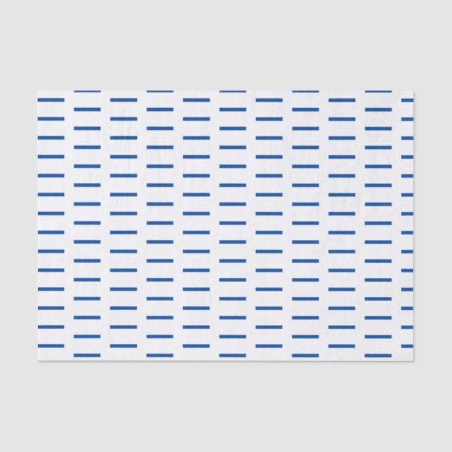 Papel De Seda Linhas de azuis marinhos minimalistas (Frente )