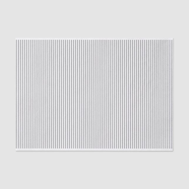 Papel De Seda Linhas de cinza em Branco (Frente )