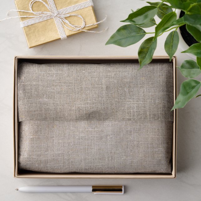 Papel De Seda Linhas Marrom e Bege (Presente)