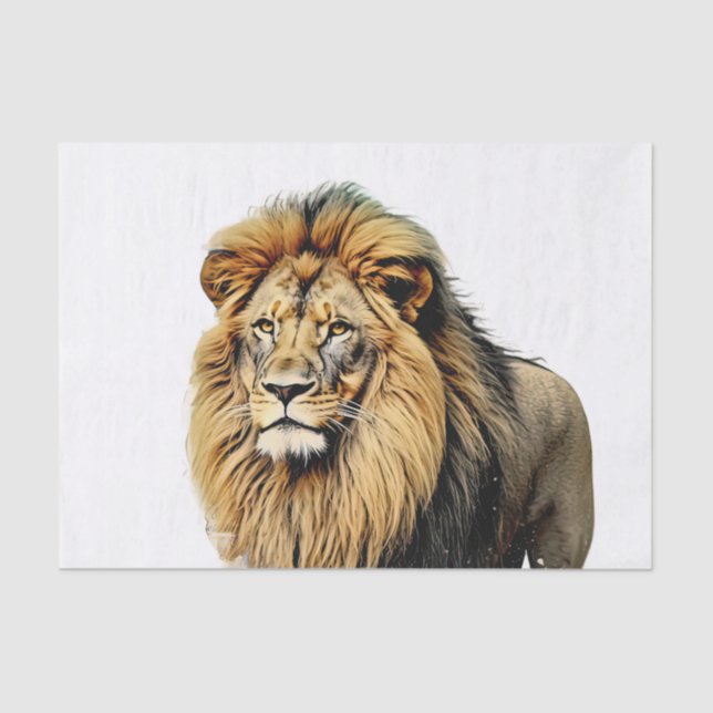Papel De Seda Lion Decoupage Tissue Paper (Frente )