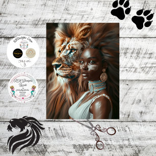 Papel De Seda Lion Jungle Black Wompage