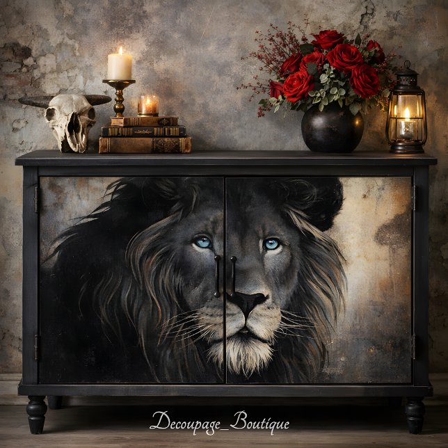 Papel De Seda Lion King Decoupage (Lion King Decoupage Tissue Paper Mockup)