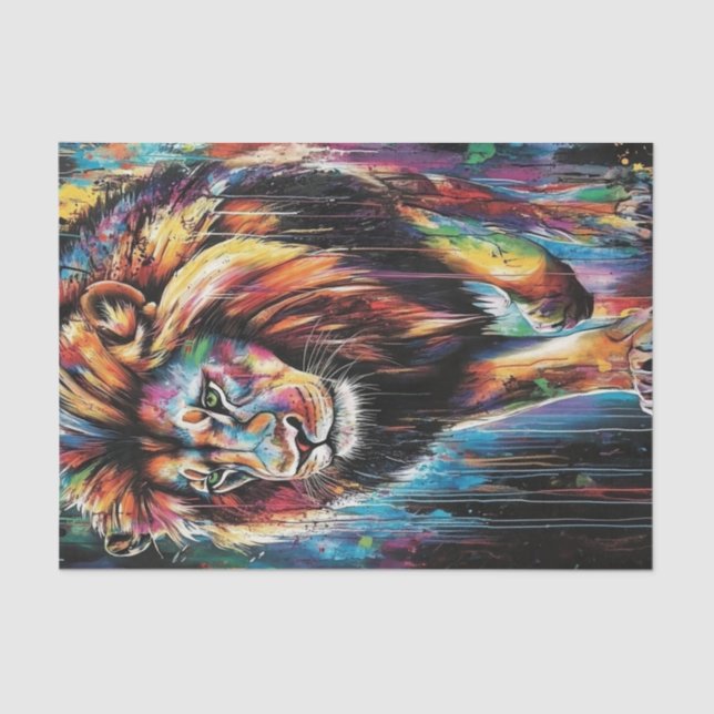 Papel De Seda Lion's Den3 (Frente )