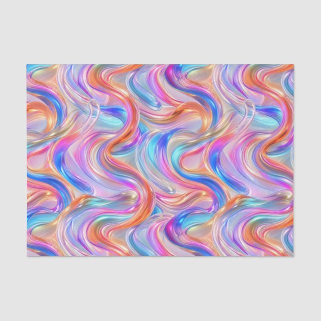Papel De Seda líquido holográfico (Frente )