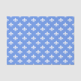 Papel De Seda Lírio branco sobre azul centáurea