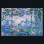 Papel De Seda Lírios d'água de Claude Monet<br><div class="desc">Lírios d'água de Claude Monet.
Por favor,  visite minha loja para obter design mais interessante e mais opções de cores. => zazzle.com/iwheels*</div>