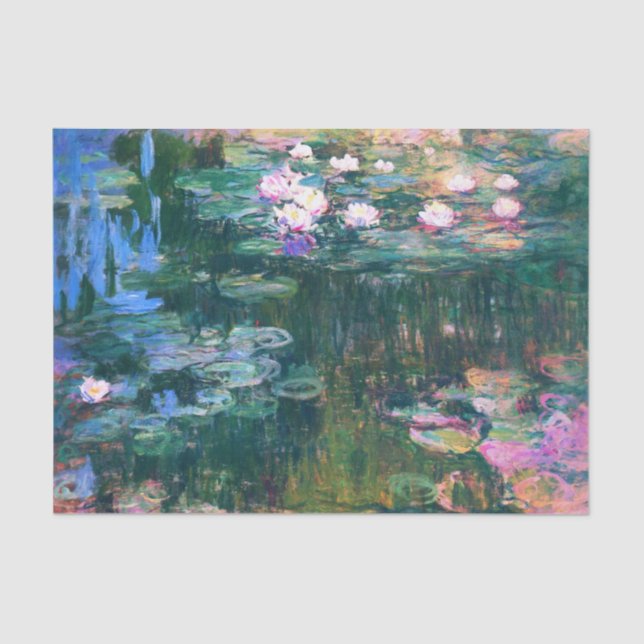 Papel De Seda Lírios de água de Monet  (Frente )