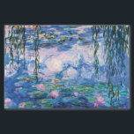 Papel De Seda Lírios de água, por Claude Monet<br><div class="desc">Lírios d'água de Claude Monet.
Por favor,  visite minha loja para obter design mais interessante e mais opções de cores. => zazzle.com/iwheels*</div>
