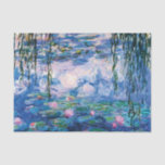 Papel De Seda Lírios de água, por Claude Monet<br><div class="desc">Lírios d'água de Claude Monet.
Por favor,  visite minha loja para obter design mais interessante e mais opções de cores. => zazzle.com/iwheels*</div>