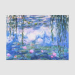 Papel De Seda Lírios de Água Rosa Monet<br><div class="desc">Monet pink water lírios tecidos com lindos lírios cor-de-rosa flutuando em um lago azul calmo com almofadas de lírios. Um presente de Monet excelente para fãs do impressionismo e da arte francesa. Inimpressionismo sereno na natureza com lindas flores e paisagem de lagoas cênicas.</div>