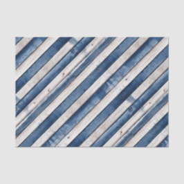 Papel De Seda Listra Azul Patriótica de Madeira