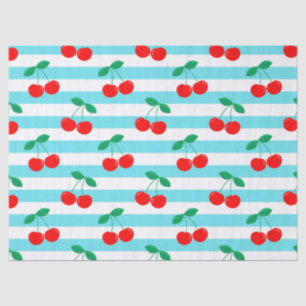 Papel De Seda Listra de Cereja – Presente e Decoração de Frutas 