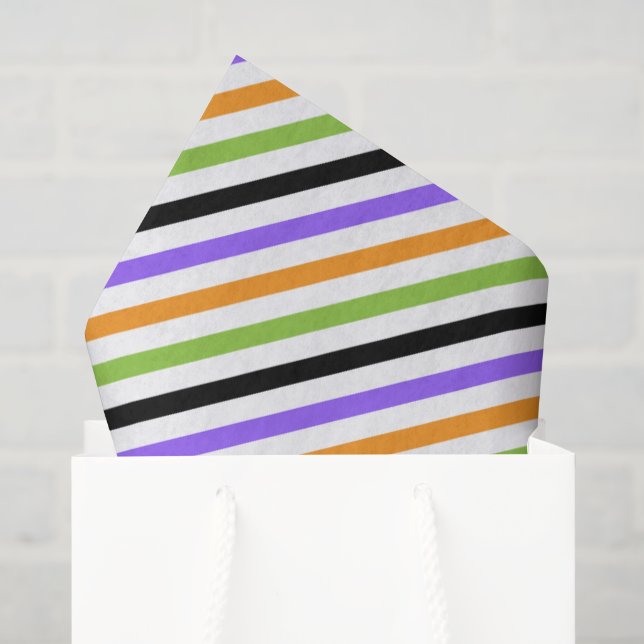 Papel de Seda Listra de Halloween 11 (Sacola de presentes)