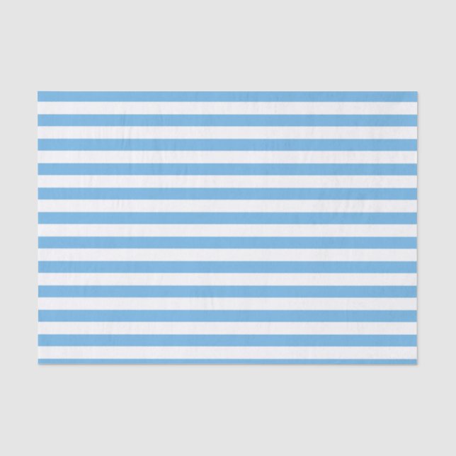 Papel De Seda Listrado Azul (Frente )