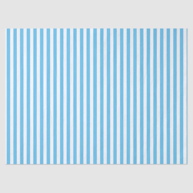 PAPEL DE SEDA LISTRADO AZUL CLÁSSICO (Frente )