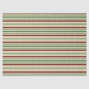 Papel De Seda listrado de Natal