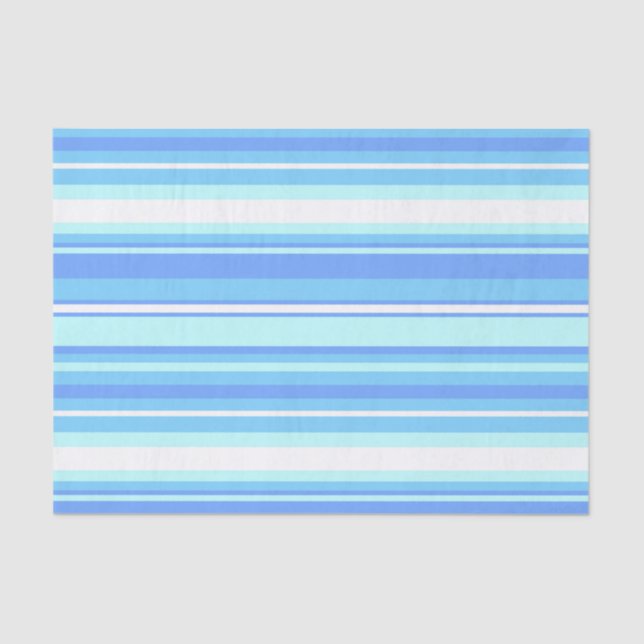 Papel De Seda Listras azuis (Frente )