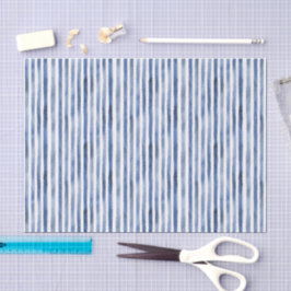 Papel De Seda Listras Brancas Azuis de Aniversário