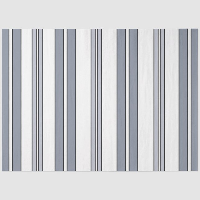 Papel De Seda Listras Cinzas (Frente )